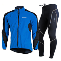 NUCKILY hommes vêtements de cyclisme imperméable coupe-vent veste déquitation thermique polaire Gel Pad cyclisme co