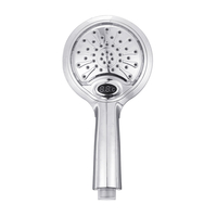 Numérique LCD affichage réglable 3 couleurs LED placage pomme de douche lumière capteur de température bain arroseur sal