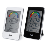 Numérique LCD Thermomètre Hygromètre Station Météo Horloge Extérieure Intérieure Sans Fil