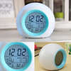 Numérique LED 7 couleurs changeant alarme horloge thermomètre sons de la nature 