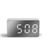 Numérique USB LED réveil miroir Snooze affichage heure nuit LCD Table lumineuse bureau pour la décoration de la maison