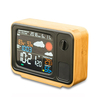 Numérique USB Wifi Station de prévisions météo Bureau Bambou Réveil Température Humidité APP Contrôle