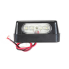 Numéro de plaque lampes lumière de queue e-marquée de noir universel 4 LED