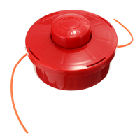 Nylon Tête de coupe générale Tête de coupe avec corde rouge taillée en 2.4mm pour tondeuse à gazon