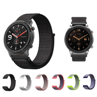Nylon Watch Bande Bracelet de montre de remplacement pour montre intelligente Amazfit GTR de 47 mm