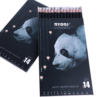 Nyoni N3031 14 pièces / ensemble crayon à croquis débutant étudiant professionnel ensemble complet crayons de dessin Art