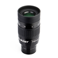 Oculaire Zoom SVBONY 7 mm à 21 mm 1, 25 pouces Conception optique à 4 éléments à 6 groupes entièrement multicouches Noir