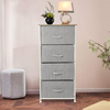 Offistyle OFD-24 Armoire de rangement multicouche Armoire en fer avec cadre en tissu Combinaison de tiroirs