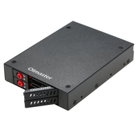 OImaster Hard Drive Enclosure 2.5 SATA HDD SSD Dock 2 Baies Drive Rack Mobile with Key Lock Support Hot Swap
