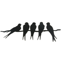 Oiseau Silhouettes Jardin Clôture Décor Woodpecker Robin Acier pour La Maison Pays Cour Art Décoration