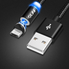 OLAF 2.1A Micro USB Type-C 360 ° magnétique Nylon câble de données de charge rapide tissage pour Mi 9 8 HUAWEI Mate 20 P
