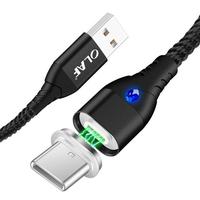 OLAF Magnetic Micro Type-C Câble de données dadaptateur de charge rapide pour Samsung Huawei