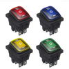 On-Off-On 6 broches 12V Car Boat LED Light Rocker Toggle Switch Latching Waterproof