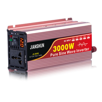 Onduleur 60HZ écran Intelligent solaire onduleur à onde sinuso dale Pure 3000W crête DC 12V/24V/48V/60V à AC 220V 240V c