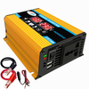 Onduleur de puissance de voiture de pointe 1200W DC 12V à AC 110V 220V double convertisseur donde sinuso dale modif
