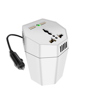 Onduleur de puissance de voiture de Type de tasse de pointe 800W DC 12V à AC 110V / 220V double prise universelle de pur