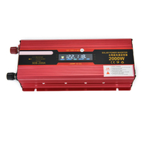 Onduleur solaire 2000W 12V à 110V Inverseur de voiture avec écran LCD