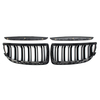 One Paire Car Matt Noir Front Riyon Ensemble Grille Double Slat pour BMW E90 E91 2005-2008