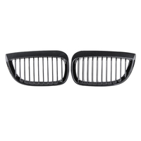 One paire de fibres de carbone ABS calandre pour rein avant haute pour BMW E87 2004-2007