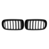 One paire de grilles avant de gril de rein de voiture de lustre noir pour BMW X5 F15 X6 F16 2014-2017