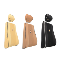 One Set De Siège De Voiture Mémoire Mousse Tête Oreiller Cou Lombaire Oreiller Retour Coussin De Soutien Sommeil Reste