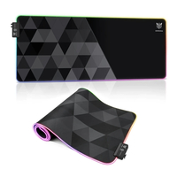 ONIKUMA G5 Tapis de souris lumineux RVB 12 modes déclairage Soft Grand tapis de clavier de jeu antidérapant en caou