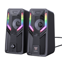 ONIKUMA G6 haut-parleur dordinateur 5W * 2 haut-parleur multimédia avec son 2.0 canaux HIFI son surround 360 ° lumi
