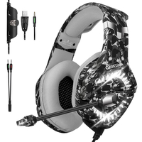 ONIKUMA K1BPro casque de jeu sur loreille casque de jeu avec micro réduction du bruit surround stéréo LED contrôle