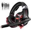 ONIKUMA K2A Casque de jeu LED Lumières Microphone antibruit filaire Casque de jeu stéréo Casque pour PS4 Xbox Switch PC