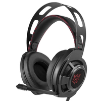 ONIKUMA M190 PS4 Gaming Headset Casque basse stéréo avec micro anti-bruit pour téléphones mobiles PC PS4 XBox One