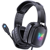 ONIKUMA X21 RGB Gaming Headset GB Light Stéréo Antibruit Casque avec Micro Adaptateur Audio