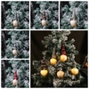 Ornement de Noël brillant poupée joyeux Noël tricoté brillant décorations de poupée sans visage