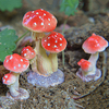 Ornements de jardin Mini Champignon Toadstool Décorations de paysage DIY Idéal pour les pots de plantes
