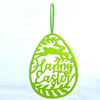 Ornements suspendus oeufs de Pâques lapin pendentif oeuf forme cadeaux décoration de porte