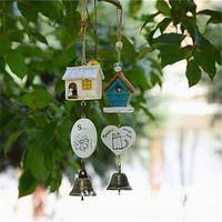 OrnementsMaisondeloiseauCageMaison Ornement Vent Carillons Bébé Enfants Cadeau Pastor