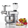 OSMOND SC-213C 1200W 6.5L 3-en-1 Cuisine Mélangeur Sur Socle En Acier Inoxydable Arc 6 Vitesses Crème Oeuf Fouet Mélange