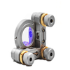 OST-K100 53x53mm cadre réglable optique bidimensionnel en acier inoxydable à trois axes précision du cadre inclinaison o