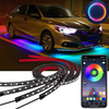 OTOLAMPARA 4in1 LED Kit de lampe dambiance Colorful Lumière de décoration pour voiture