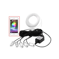 OTOLAMPARA GS-A5 DC 12V RGB Neon LED Kit de lampe dambiance BT Récepteur Lumière de décoration pour voiture