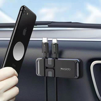 Oui C113 Universal Cable Organizer Support magnétique collant pour téléphone portable alliage de zinc Car Dashboard Wall