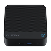 OUMAX MAX N Intel Twin Lake N150 Mini PC 16GB DDR4 500GB SSD BT5.0 HD 4K Dual Display Windows 11 Pro Mini Computer