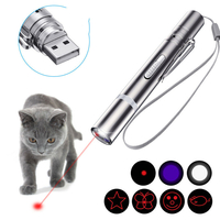 OUTERDO Chat Lumière Chat Jouets pour Chats Chiens Intérieur Extérieur Interactif Chat Jouets Pointeur Chat Jouet Rechar