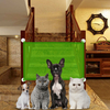 OUTERDO Mesh Pet Gate Dog Gate Filet disolement portable pour animaux de compagnie à lintérieur et à lext