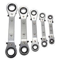 Outil à main bricolage chrome vanadium acier rochet décalage métrique anneau clé clé
