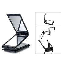 Outil de beauté de miroirs cosmétiques pliables compacts de miroir de maquillage extensible de côtés
