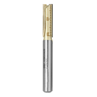 Outil de coupe de bois de carbure de CNC de coupeur de bit de routeur droit de double flûte de tige de 1/4 pouce