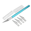 Outil de Coupe de Couteau de Manche Métaillque avec 6pcs Lames