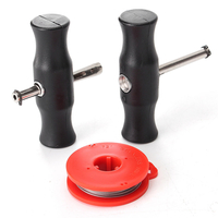 Outil de démontage du bouclier du vent Fil de coupe de verre avec poignées Trousse à outils à main