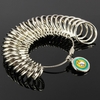 Outil de jauge de mesure 31pcs doigt métallique anneau de calibreur de bijoux de l