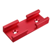 Outil de menuiserie de bricolage de connecteur de T-Track donglet en alliage daluminium rouge de 80 mm